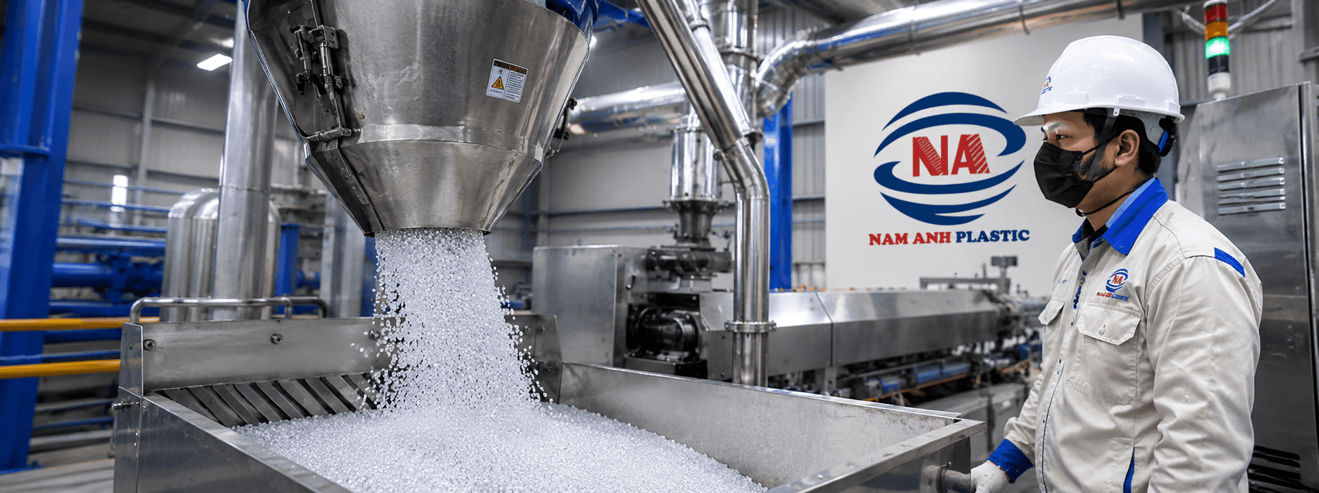 Dây chuyền máy đùn hiện đại tại nhà máy