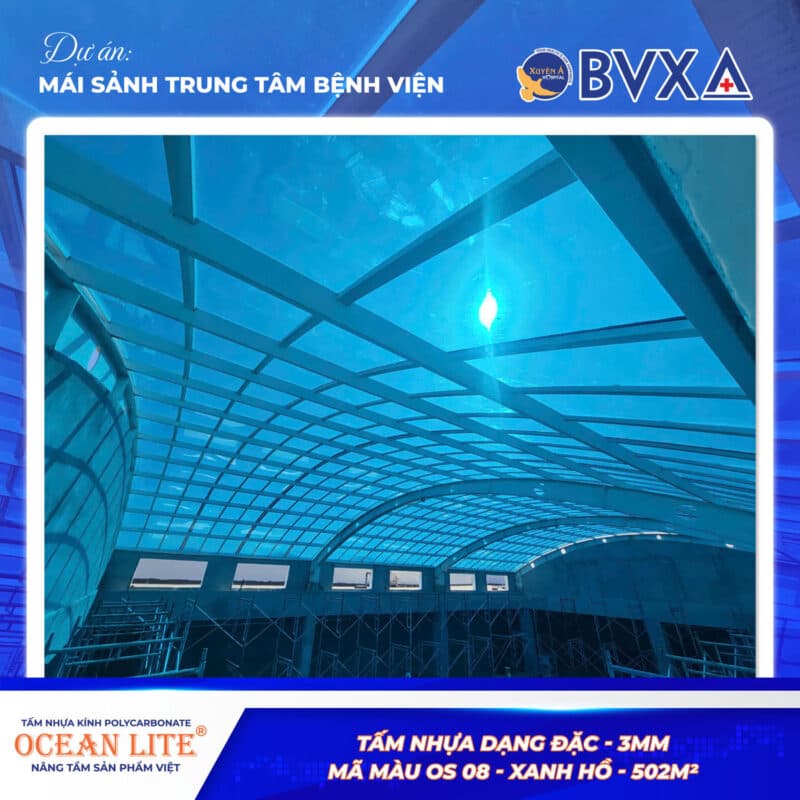 Mái sảnh Bệnh viện Đa khoa Xuyên Á