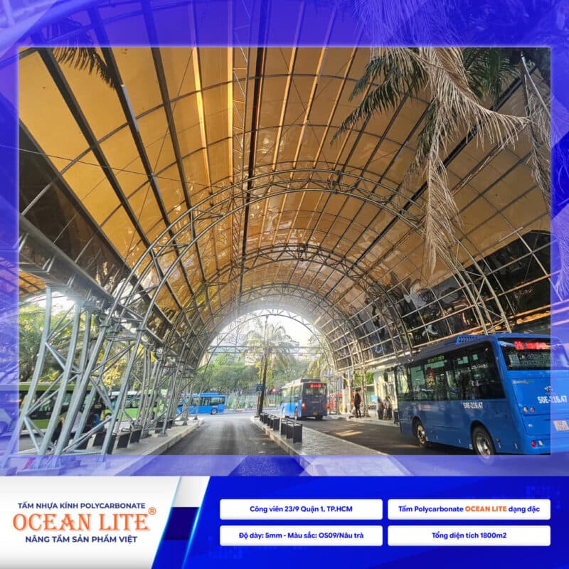 Mái Che Bến Xe Bus Công Viên 9/3  TP.HCM