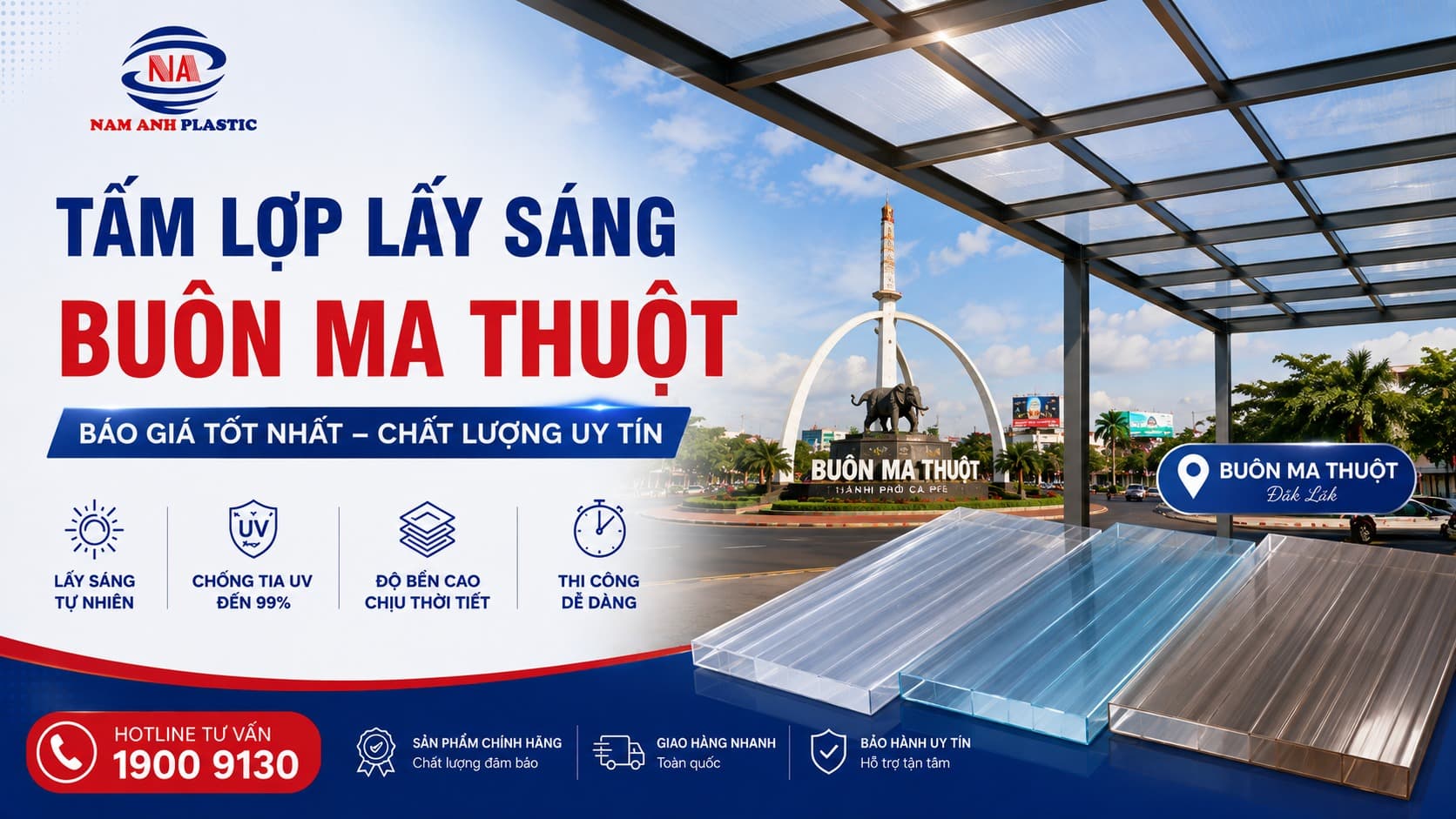 Tấm Lợp Lấy Sáng Buôn Ma Thuột: Bảng Giá Và Nơi Mua Uy Tín