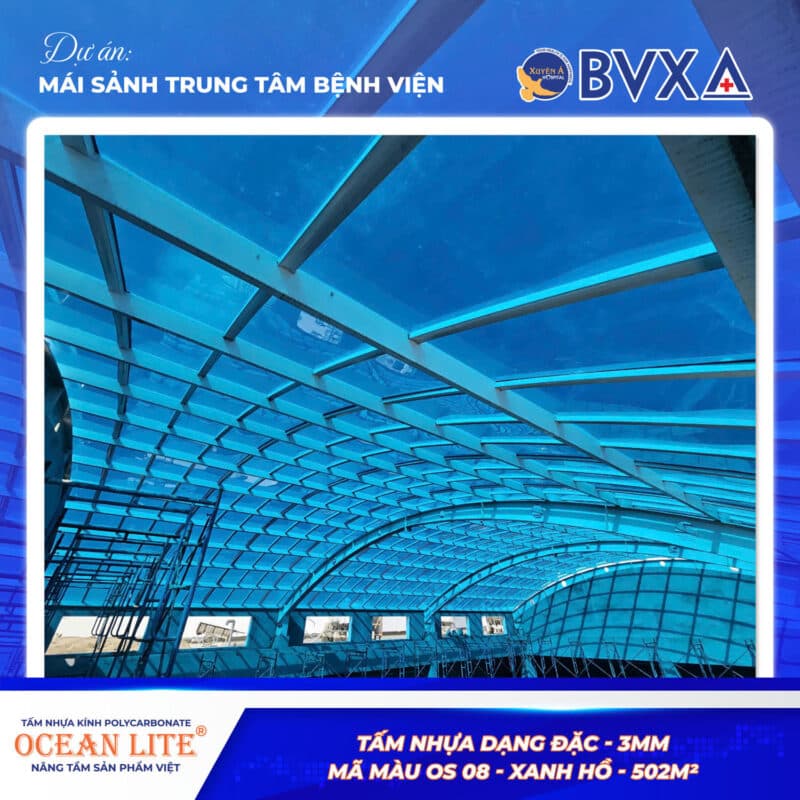 Mái sảnh Bệnh viện Đa khoa Xuyên Á