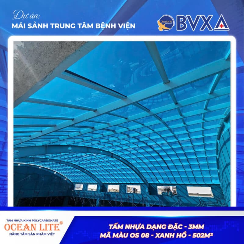 Mái sảnh Bệnh viện Đa khoa Xuyên Á