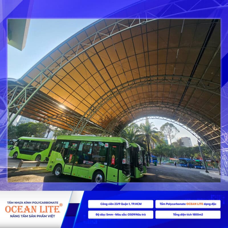 Mái Che Bến Xe Bus Công Viên 9/3  TP.HCM